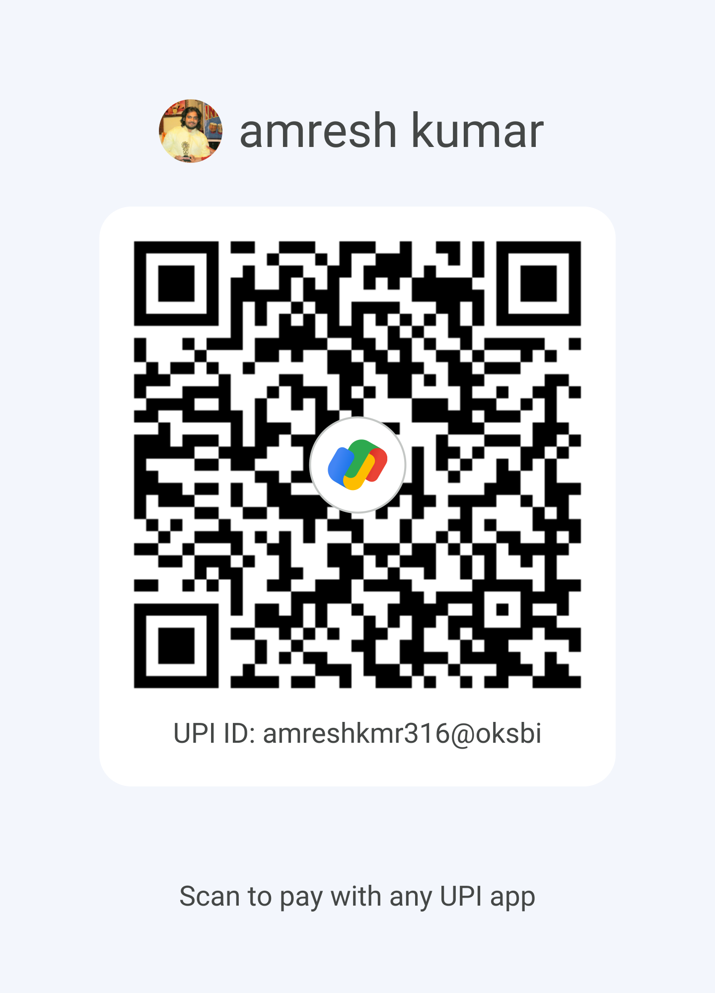 UPI QR code placeholder